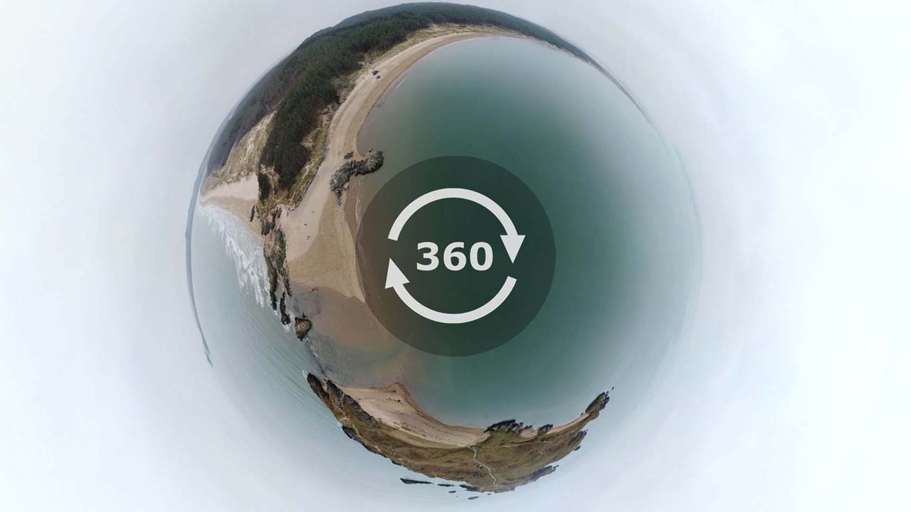 Drone 360: Llanddwyn Beach, Newborough, Anglesey, North Wales