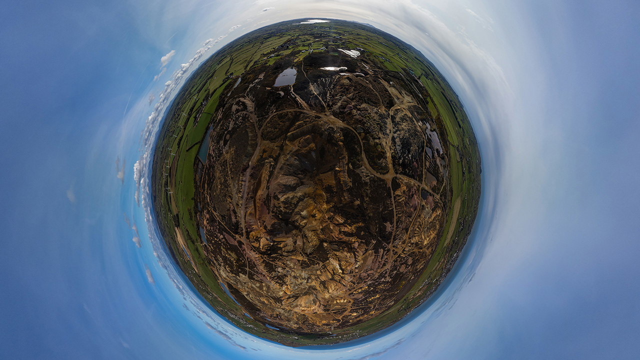 Parys Mountain 360 degree photograph, Anglesey, North Wales
