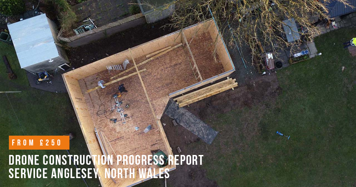 Drone Construction Progress Reports Anglesey